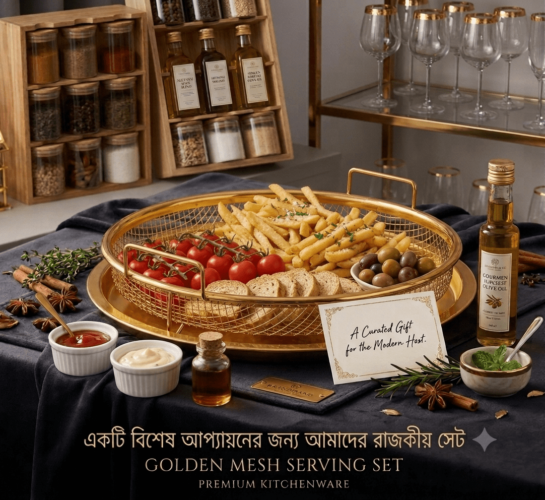 Golden Mesh Serving Set
